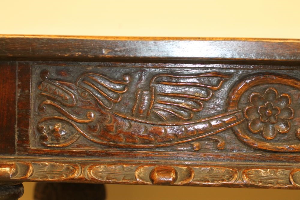 AN OAK REFECTORY TABLE Image