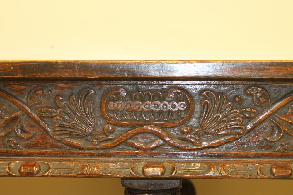 AN OAK REFECTORY TABLE Image