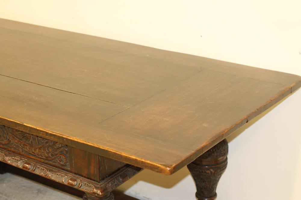 AN OAK REFECTORY TABLE Image