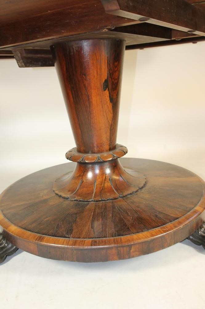 A WILLIAM IV ROSEWOOD LOO TABLE of circular form Image