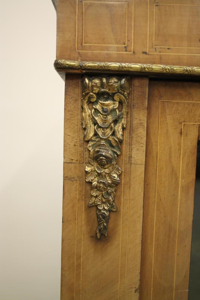 A VICTORIAN WALNUT AND EBONISED SIDE CABINET Image