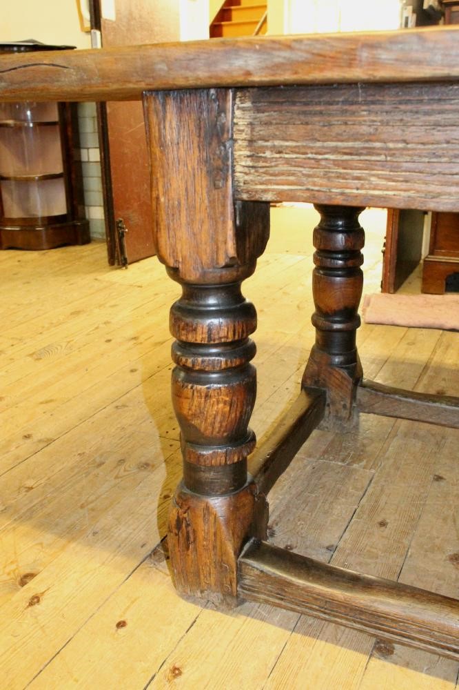 AN OAK REFECTORY TABLE Image