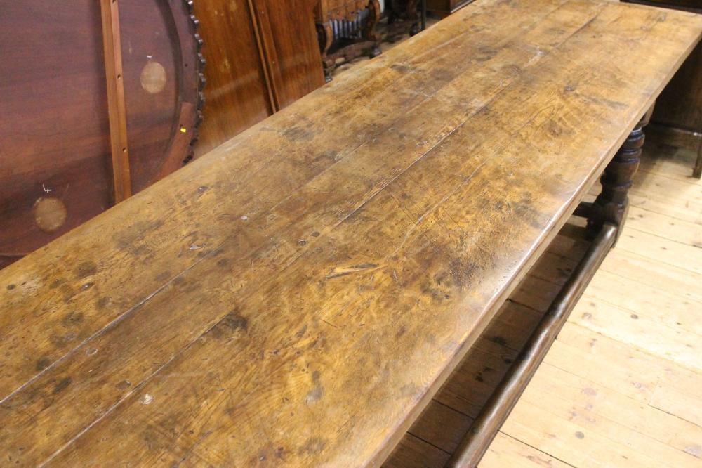 AN OAK REFECTORY TABLE Image
