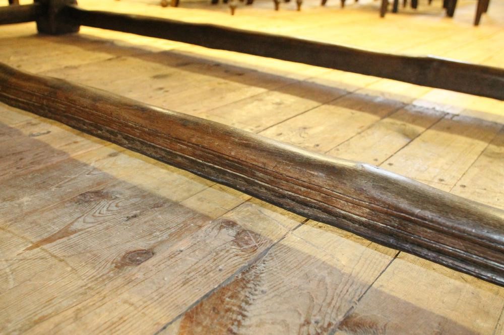 AN OAK REFECTORY TABLE Image