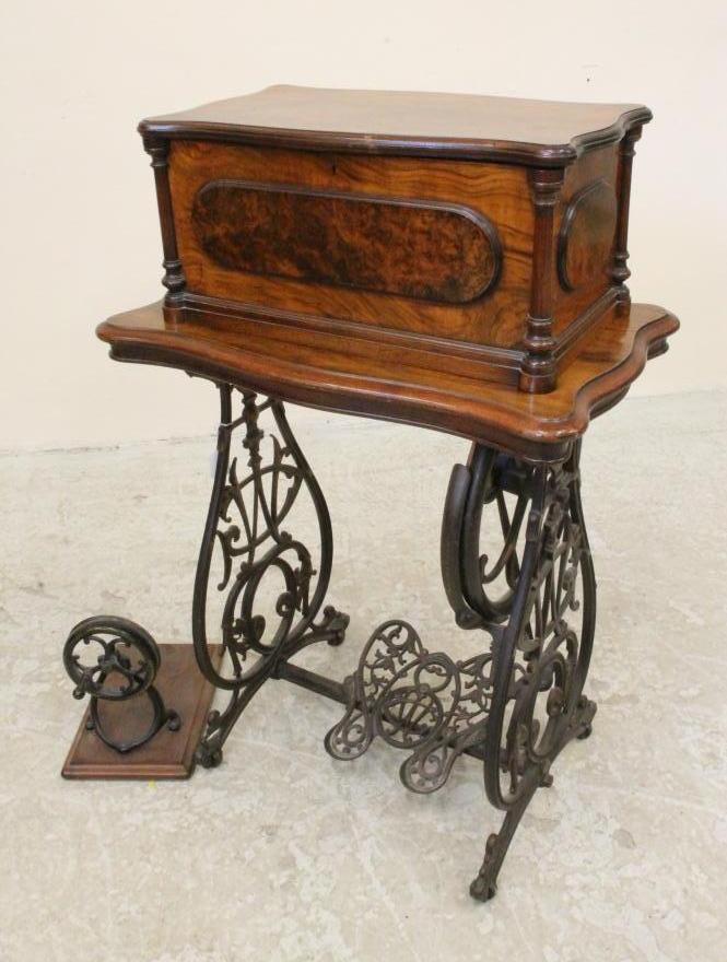 A VICTORIAN SEWING MACHINE by Willcox & Gibbs Image