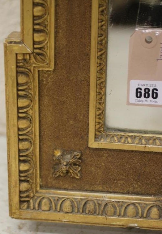A VICTORIAN GILT WOOD AND GESSO PIER GLASS Image