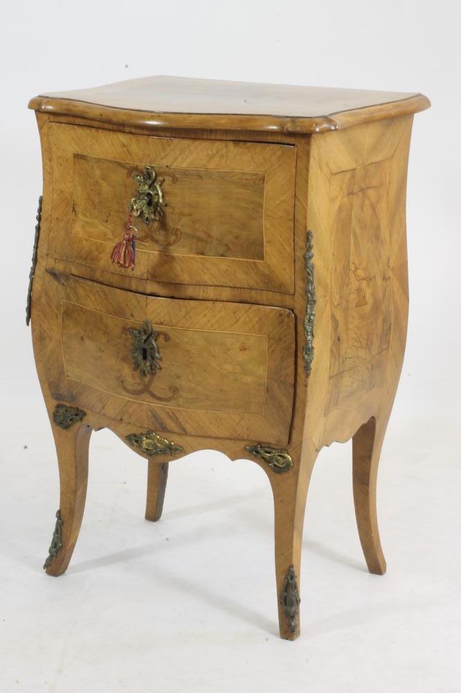 A WALNUT PETITE COMMODE Image