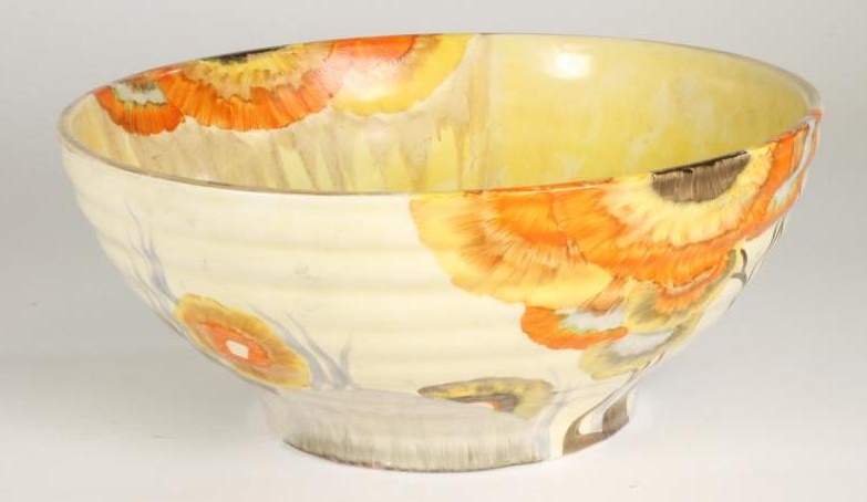A CLARICE CLIFF WILKINSON POTTERY BIZARRE BOWL Image