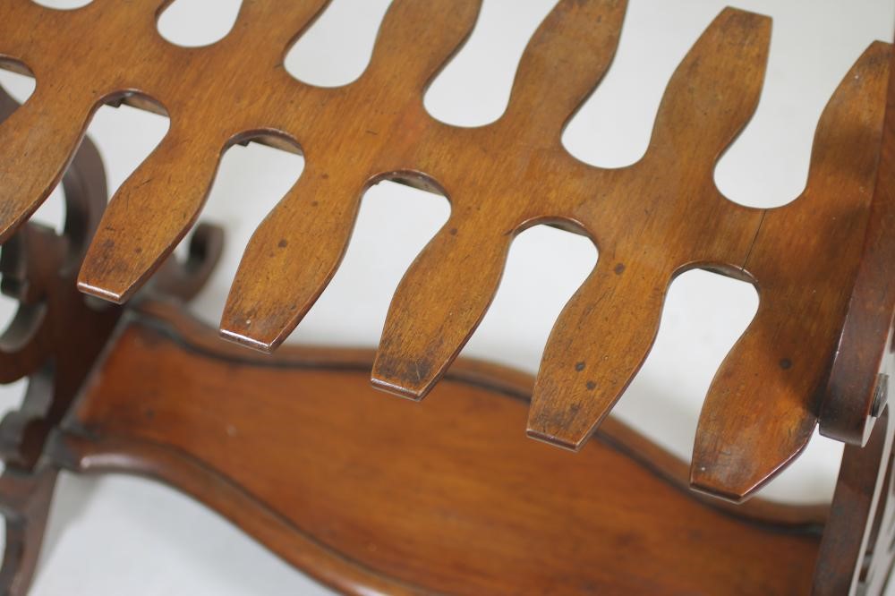 A VICTORIAN MAHOGANY BOOT AND WHIP STAND Image