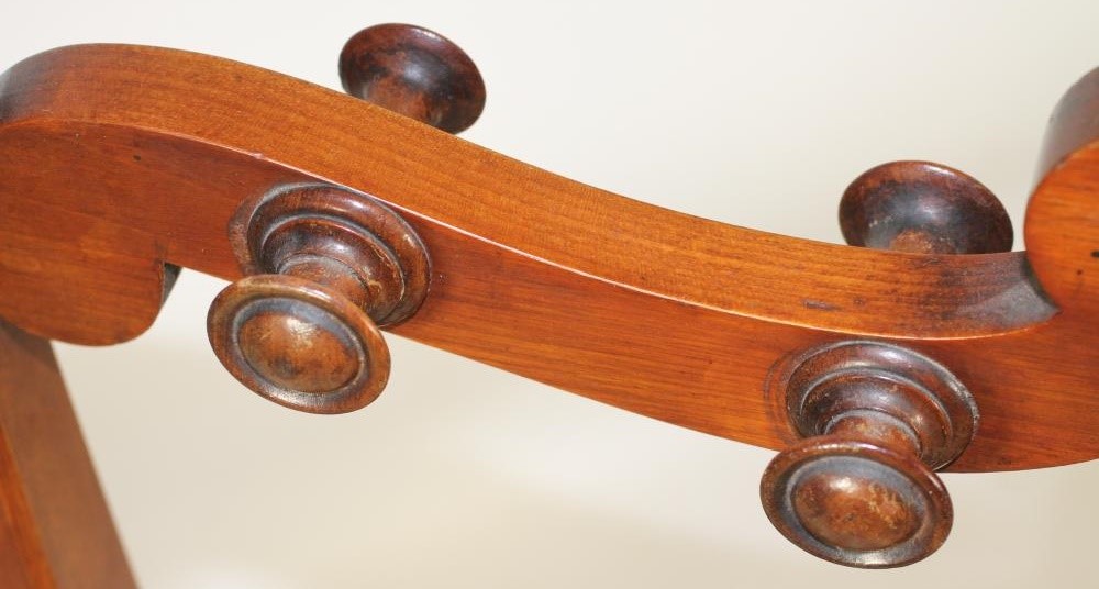 A VICTORIAN MAHOGANY BOOT AND WHIP STAND Image