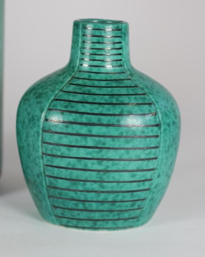 A GUSTAVSBERG ARGENTA POTTERY VASE Image
