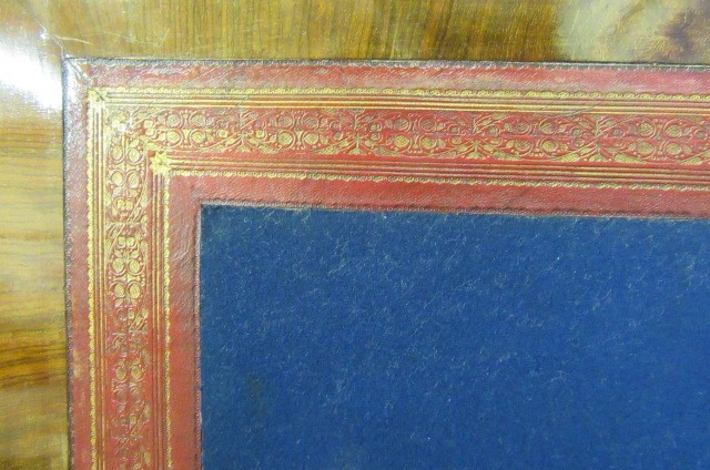 A VICTORIAN CARVED WALNUT FOLDING CARD TABLE Image