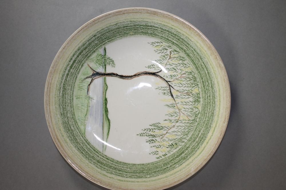 A CLARICE CLIFF WILKINSON POTTERY BIZARRE PLATE Image