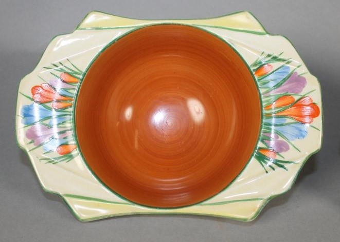 A CLARICE CLIFF NEWPORT POTTERY BIZARRE TEA CUP AND SAUCER Image