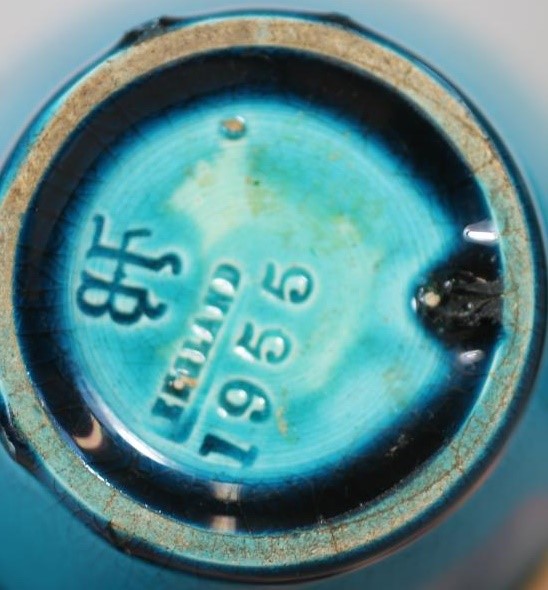 TWO BURMANTOFTS "FAIENCE" TURQUOISE GLAZED VASES Image