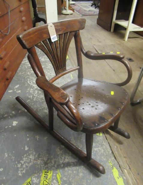 CHILDS BENTWOOD ROCKING CHAIR Image