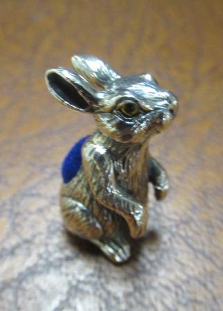 SILVER RABBIT PIN CUSHION Image