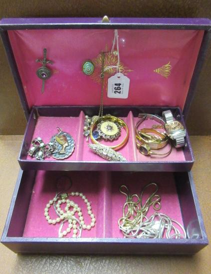 JEWELLERY BOX AND COSTUME JEWELLERY Image