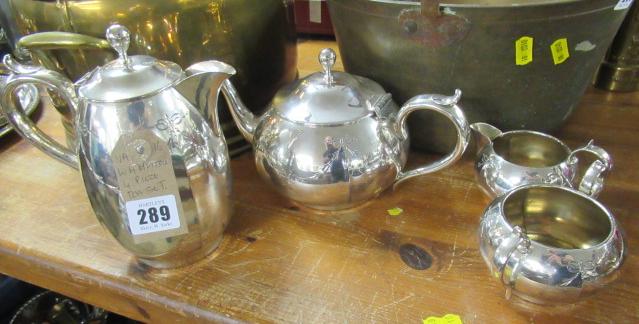 WH HUTTON FOUR PIECE TEASET Image