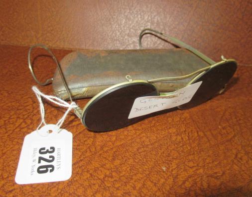 CASED PAIR OF GERMAN DESERT GLASSES Image