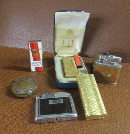 BOX OF DUNHILL AND OTHER LIGHTERS Image