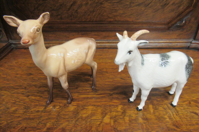 BESWICK DEER AND GOAT Image