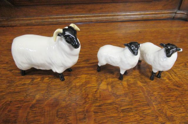 THREE BESWICK SHEEP Image
