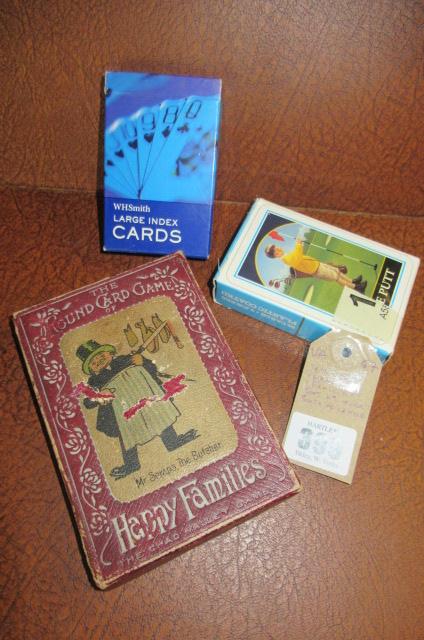 VINTAGE HAPPY FAMILIES SET AND TWO OTHER SETS OF CARDS Image