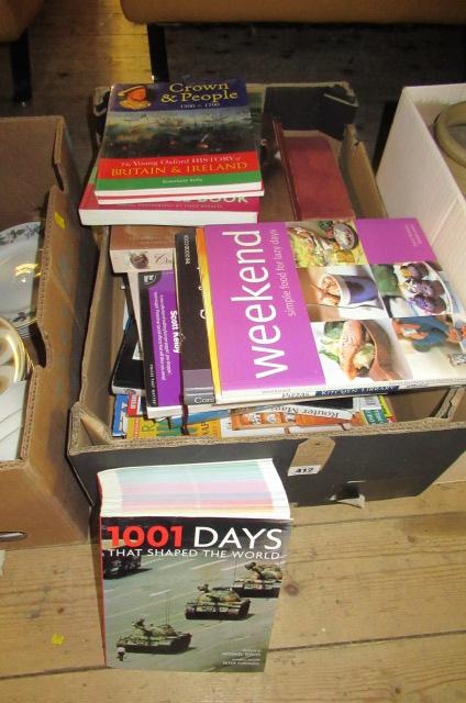 BOX OF BOOKS INCLUDING THE FIRST CRUSADE Image