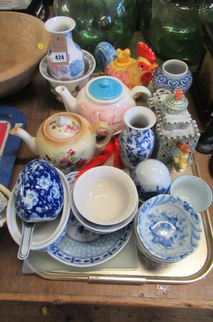 TRAY OF CERAMICS Image