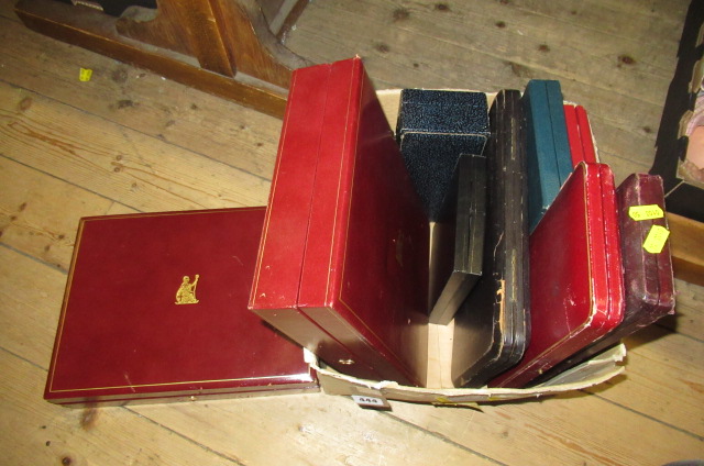 BOX OF EMPTY CUTLERY CASES ETC Image