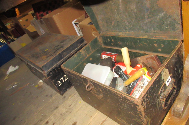 TWO METAL TRUNKS AND CONTENTS Image