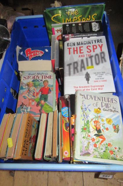 BOX OF BOOKS AND DVDS Image