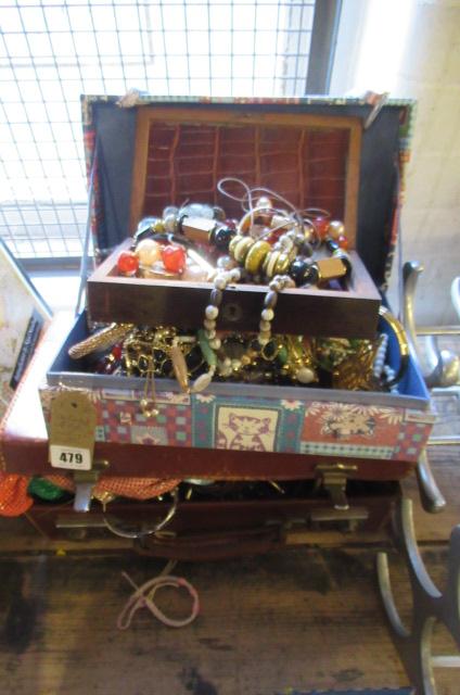 TWO CASES OF COSTUME JEWELLERY AND ANOTHER Image