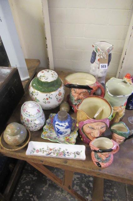 QUANTITY OF CERAMICS INCLUDING ROYAL DOULTON CHARACTER JUGS Image