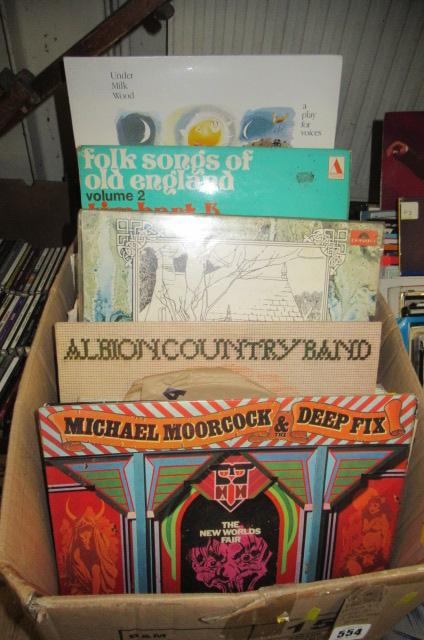 BOX OF CLASSICAL AND FOLK LP RECORDS  Image