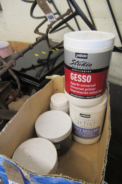 BOX OF MODELLING PASTE ETC Image
