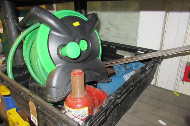 BOX WITH HOSE REEL AND HINGES ETC Image