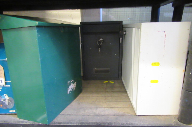 THREE METAL POST BOXES Image