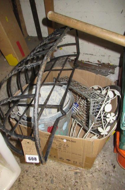 WROUGHT IRON PLANTER ETC Image