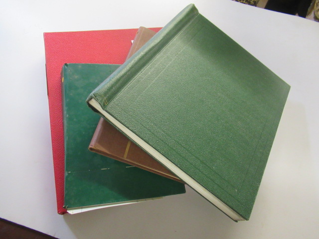 FOUR ALBUMS OF MINT AND USED BRITISH STAMPS Image