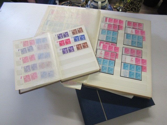 THREE ALBUMS OF MINT BRITISH STAMPS Image