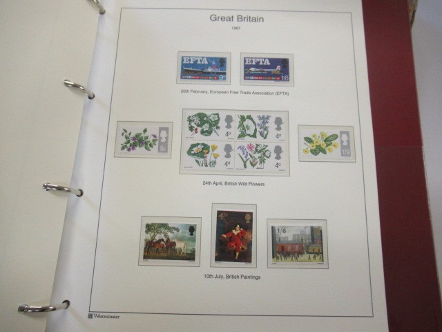 MINT GREAT BRITAIN COLLECTION BOOK 1966-70 STAMP ALBUM Image