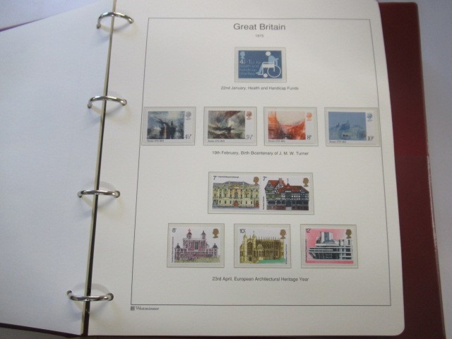 MINT GB COLLECTION BOOK 1970-90 STAMP ALBUM Image