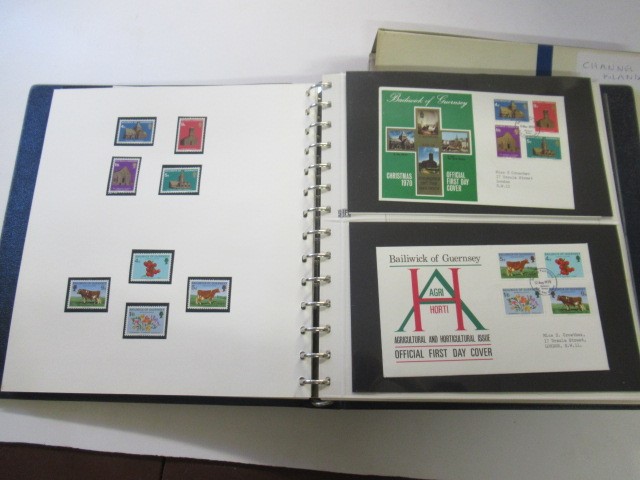 ALBUM OF CHANNEL ISLAND FIRST DAY COVERS AND STAMPS Image