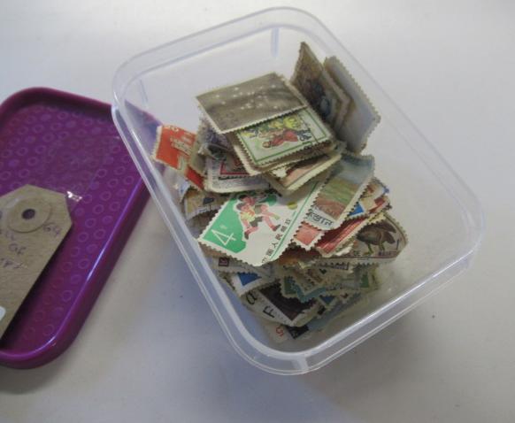 SMALL BOX OF STAMPS Image