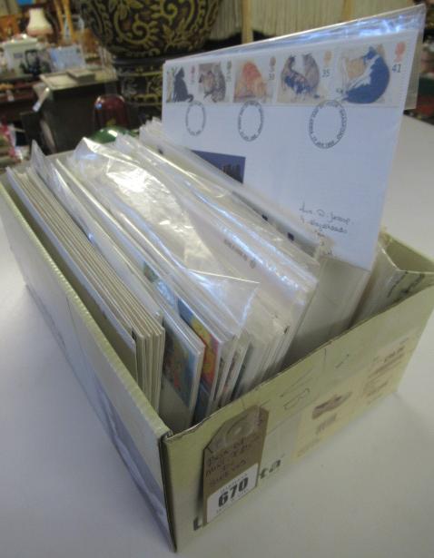 BOX OF MINT FIRST DAY COVERS IN SLEEVES Image