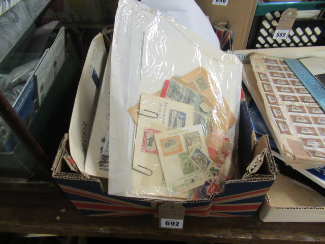 BOX OF LOOSE STAMPS ETC Image