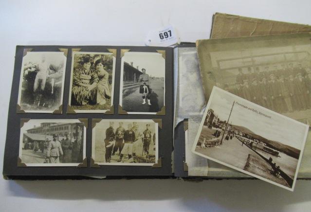 WWI ALBUM OF MACABRE AND OTHER POSTCARDS  Image