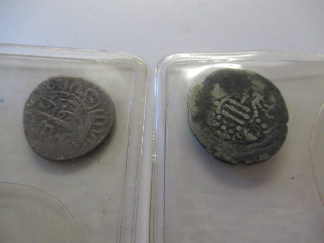 TWO ANCIENT SILVER COINS Image